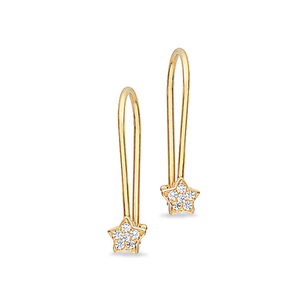 Ørebøjler stjerne syn.zir. sølv-fg.