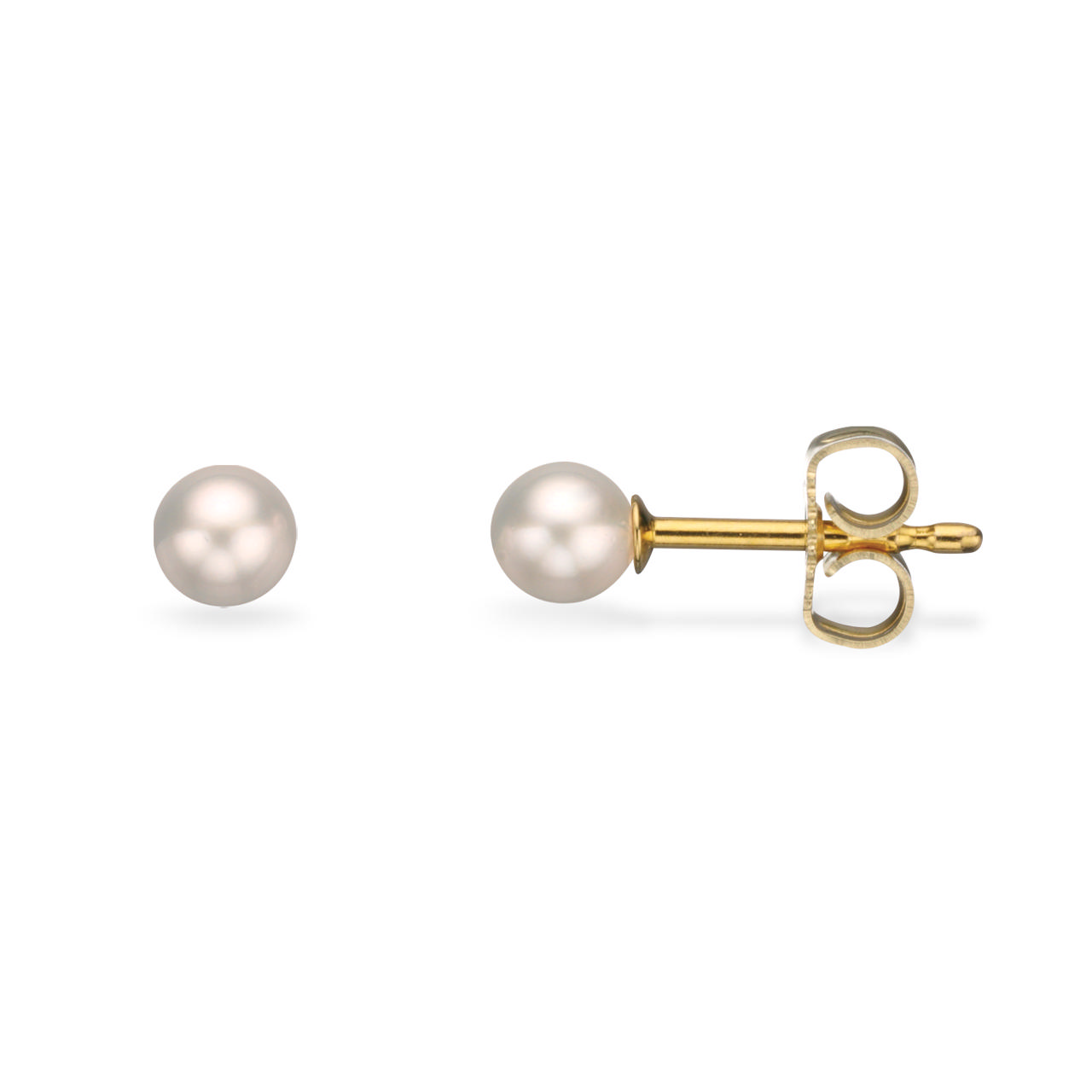 4-4,5 mm Akoya 3/4 8 kt. earstud