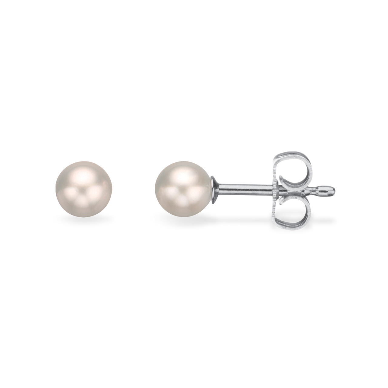 4,5-5 mm Akoya 3/4 silver earstud