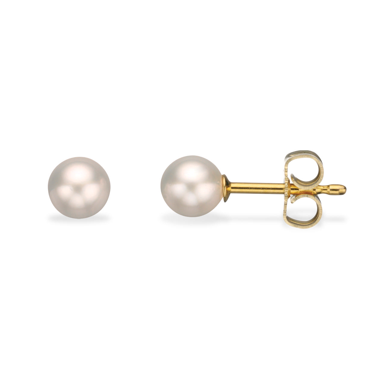 5-5,5 mm Akoya 3/4 14 kt. earstud