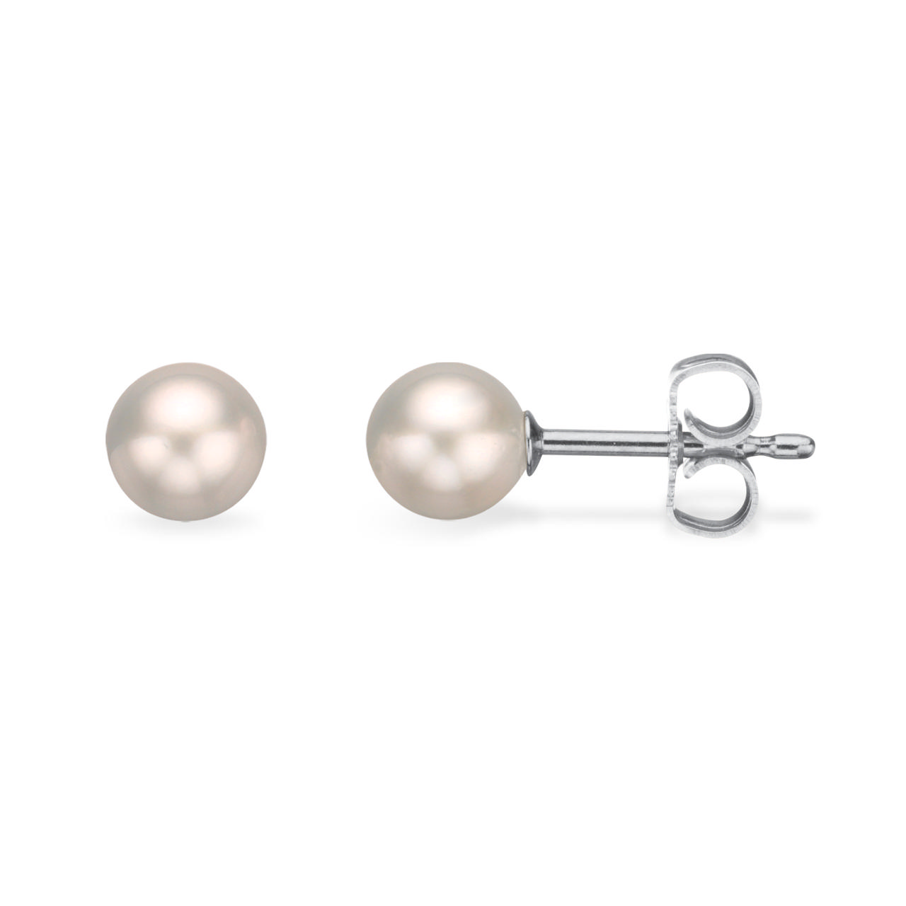 5,5-6 mm Akoya 3/4 silver earstud