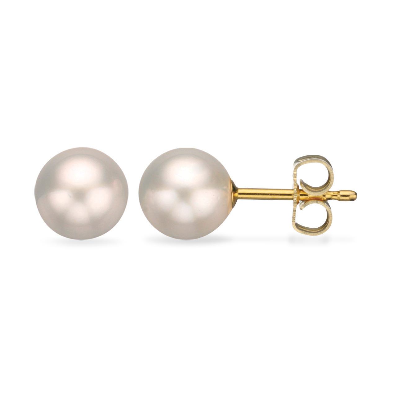 7,5-8 mm Akoya 3/4 8 kt. earstud