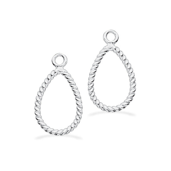 Vedh.-ørebøjler dråbe sølv