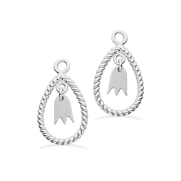 Vedh.-ørebøjler dråbe sølv