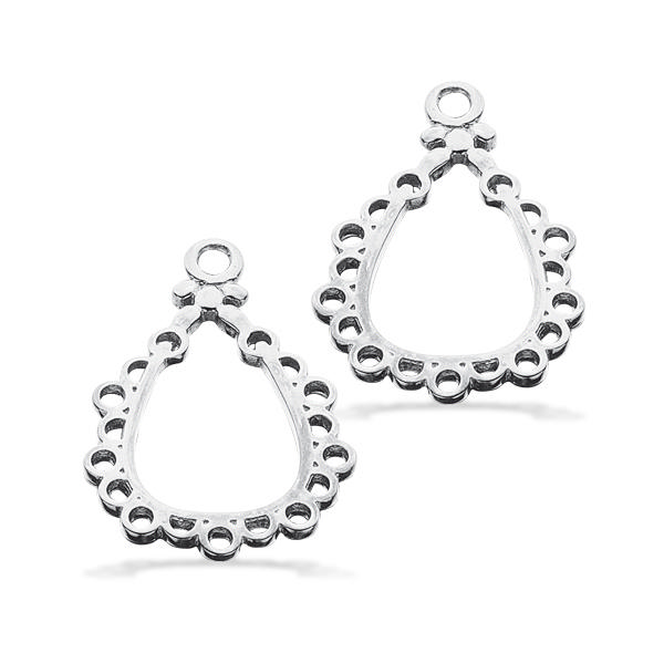 Vedh.-ørebøjler dråbe sølv