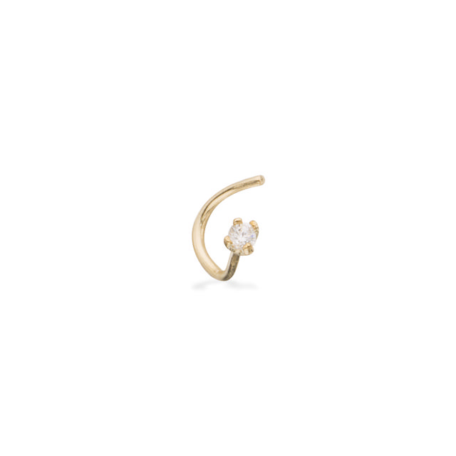 Næsepiercing  syn.zir.1,5 mm 9 kt.