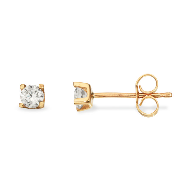 Ørepynt syn.zir. 3 mm 8 kt.