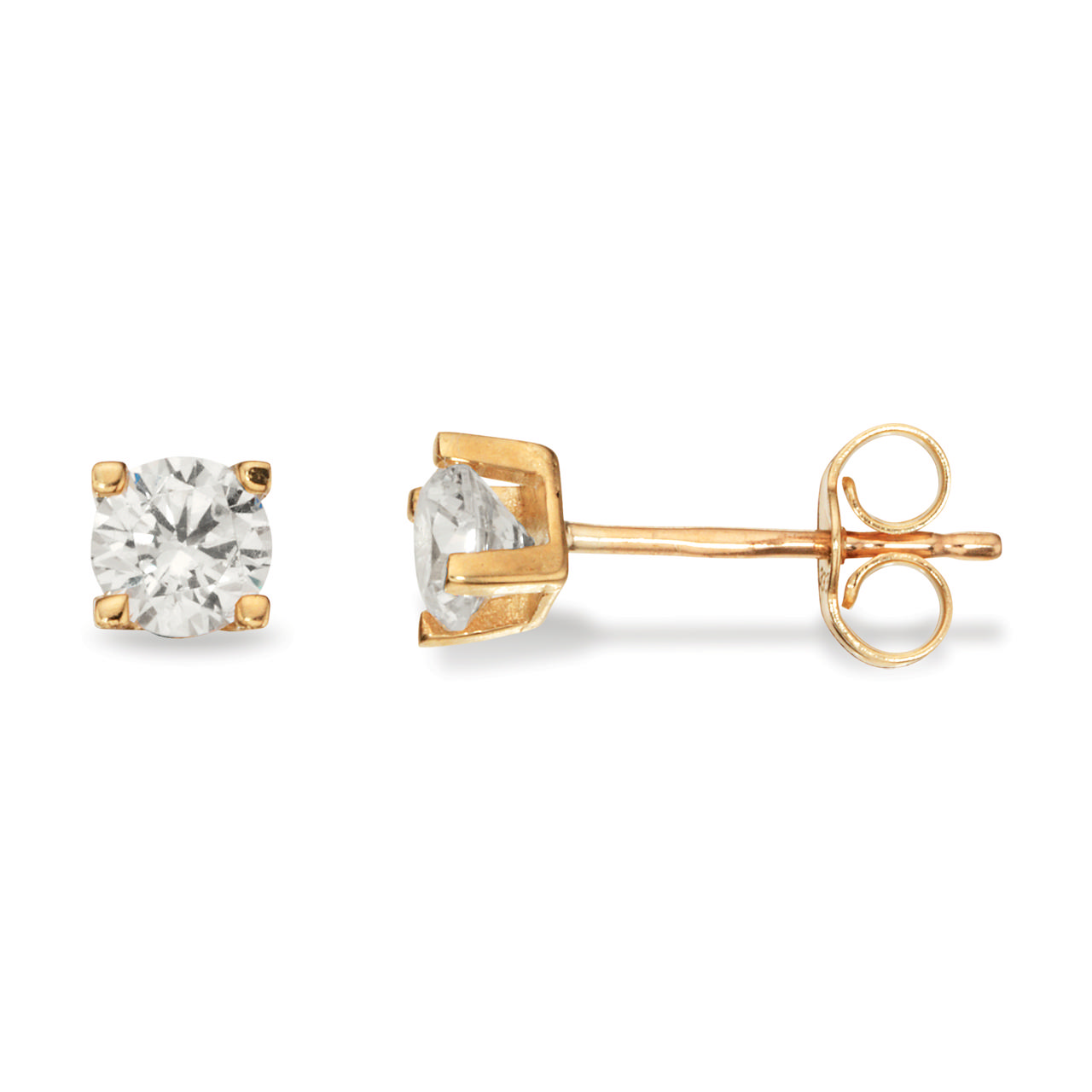 Ørepynt syn.zir. 4 mm 8 kt.