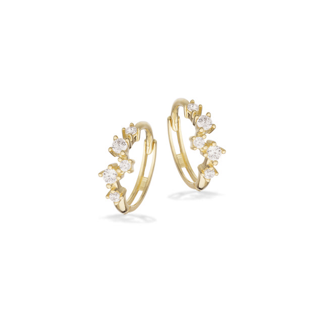 Creoler cubic zir. 8 kt.