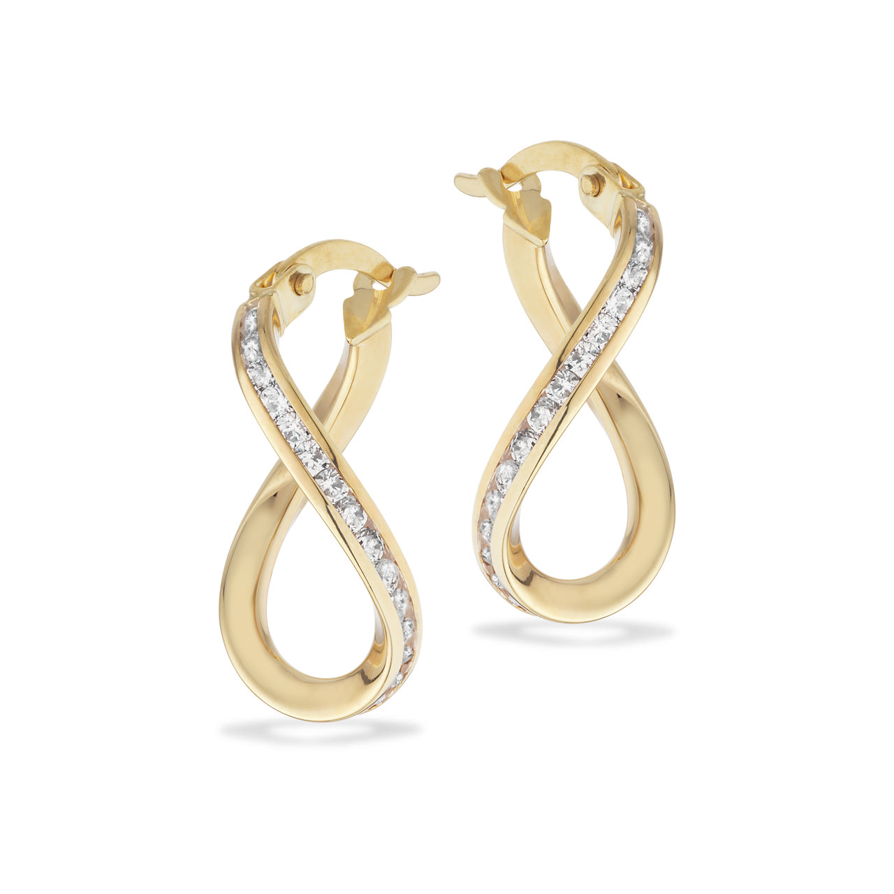 Creoler cubic zir. 8 kt.
