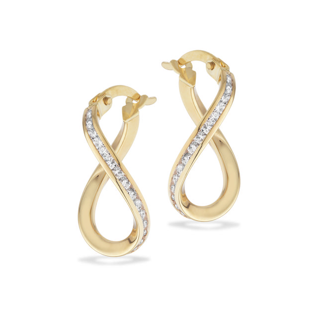 Creoler cubic zir. 8 kt.