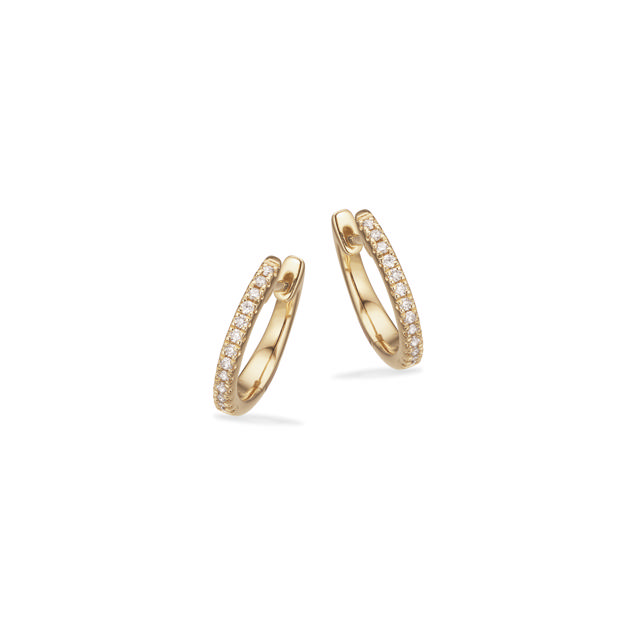 *Dazzling clip-creoler 0,10H-W/SI 14 kt.