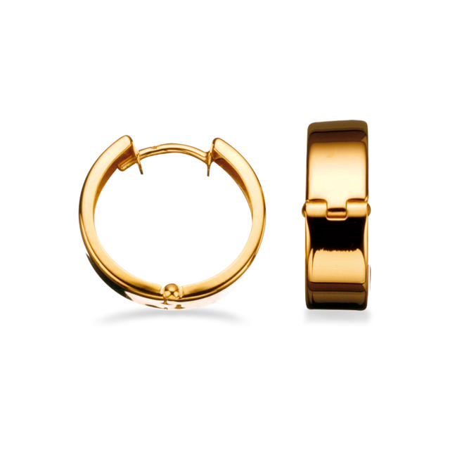 Clip-creoler 5 x 15 mm. 8 kt.