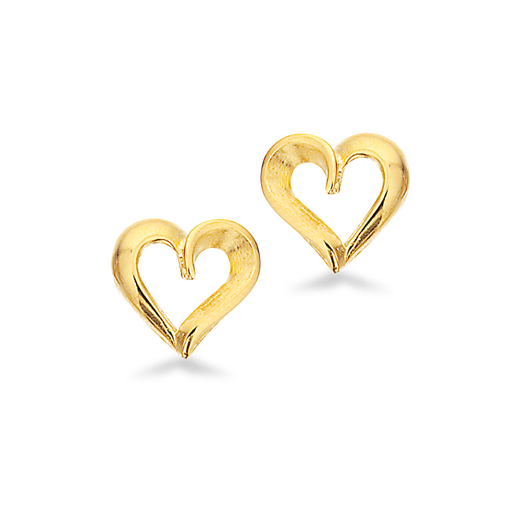 Earsticks heart 925 goldplated