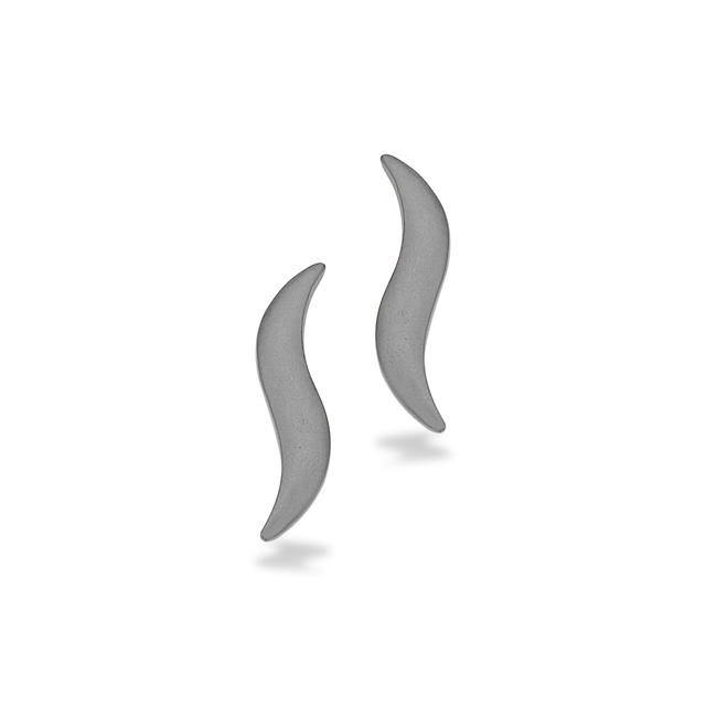 Ørepynt sølv sort rh.