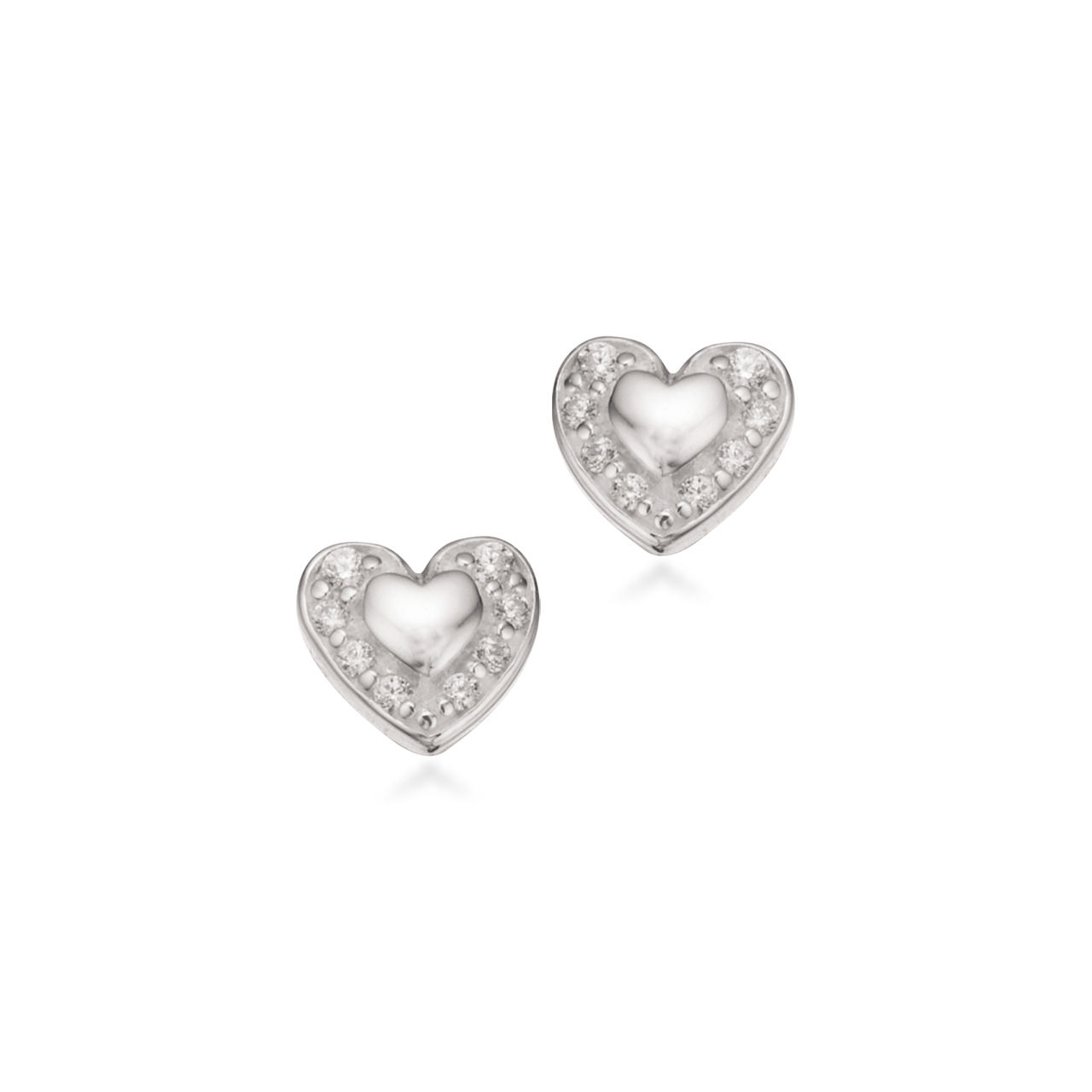 Earsticks heart zir. 925