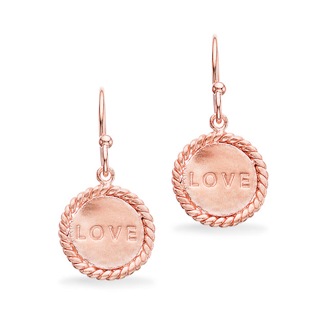 Ørebøjler sølv rosé fg.