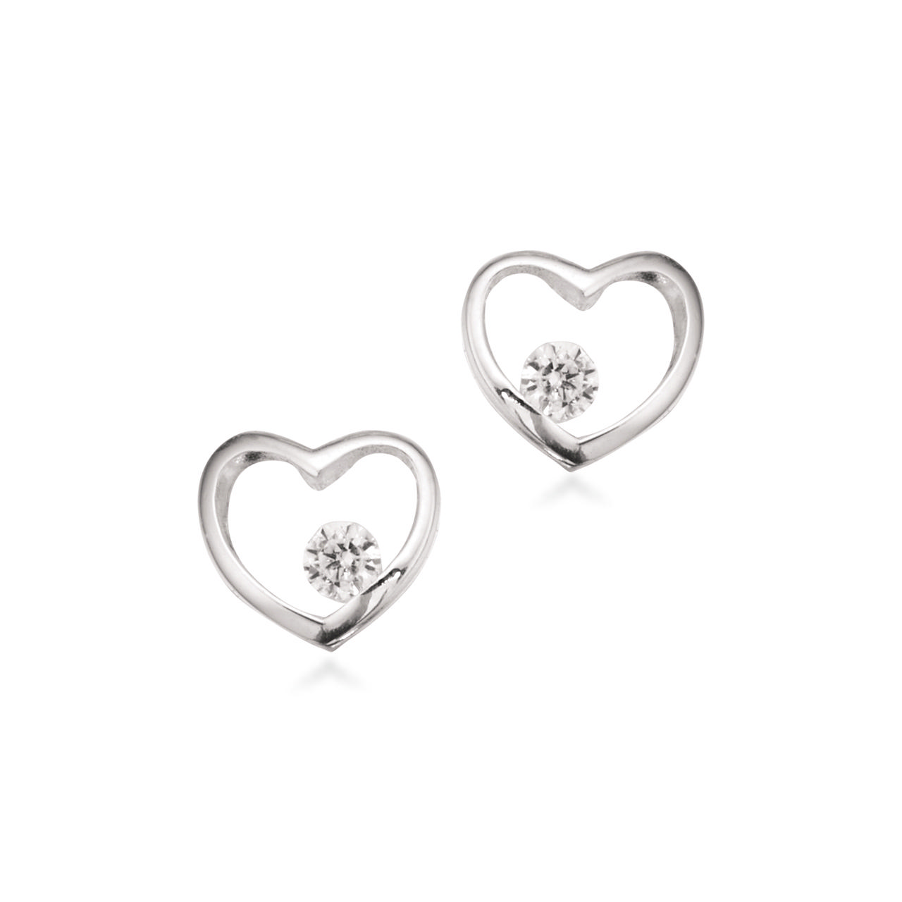 Earsticks heart zir. 925