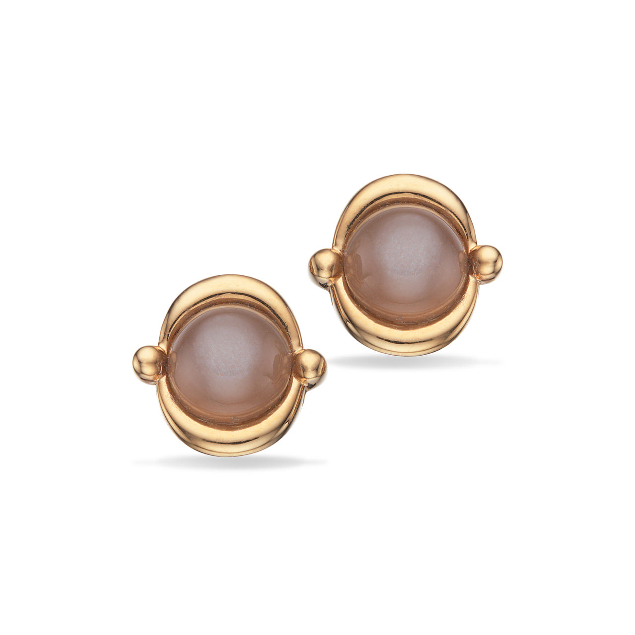 Ørepynt månesten sølv fg.