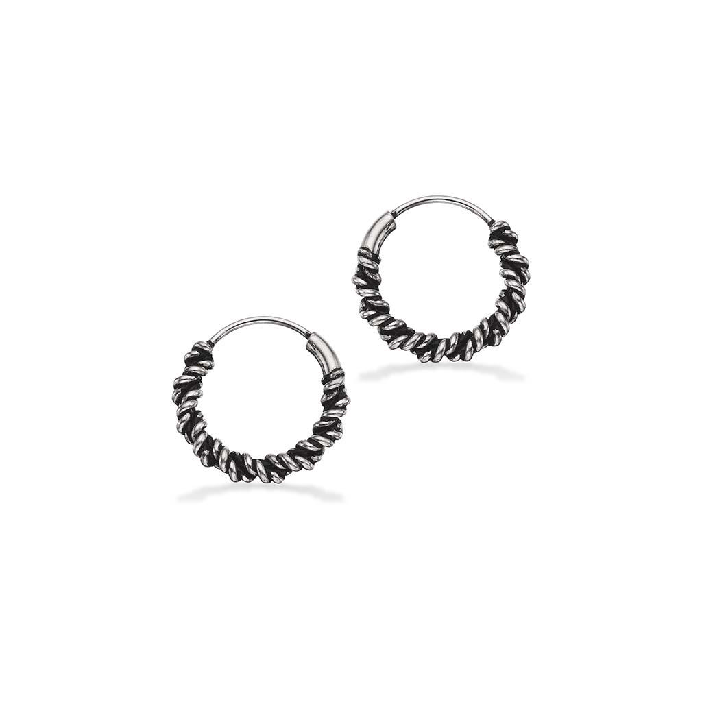 Creoler snoet 12 mm. sølv ox.