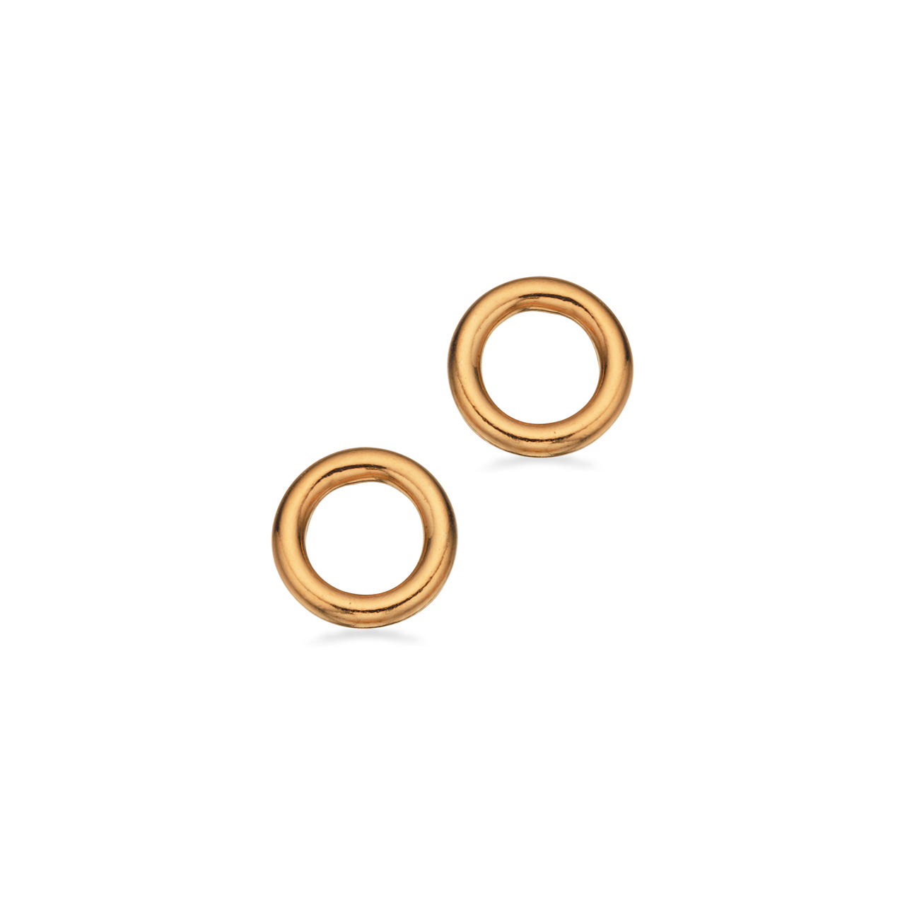 Ørepynt cirkel 8 mm. sølv fg.