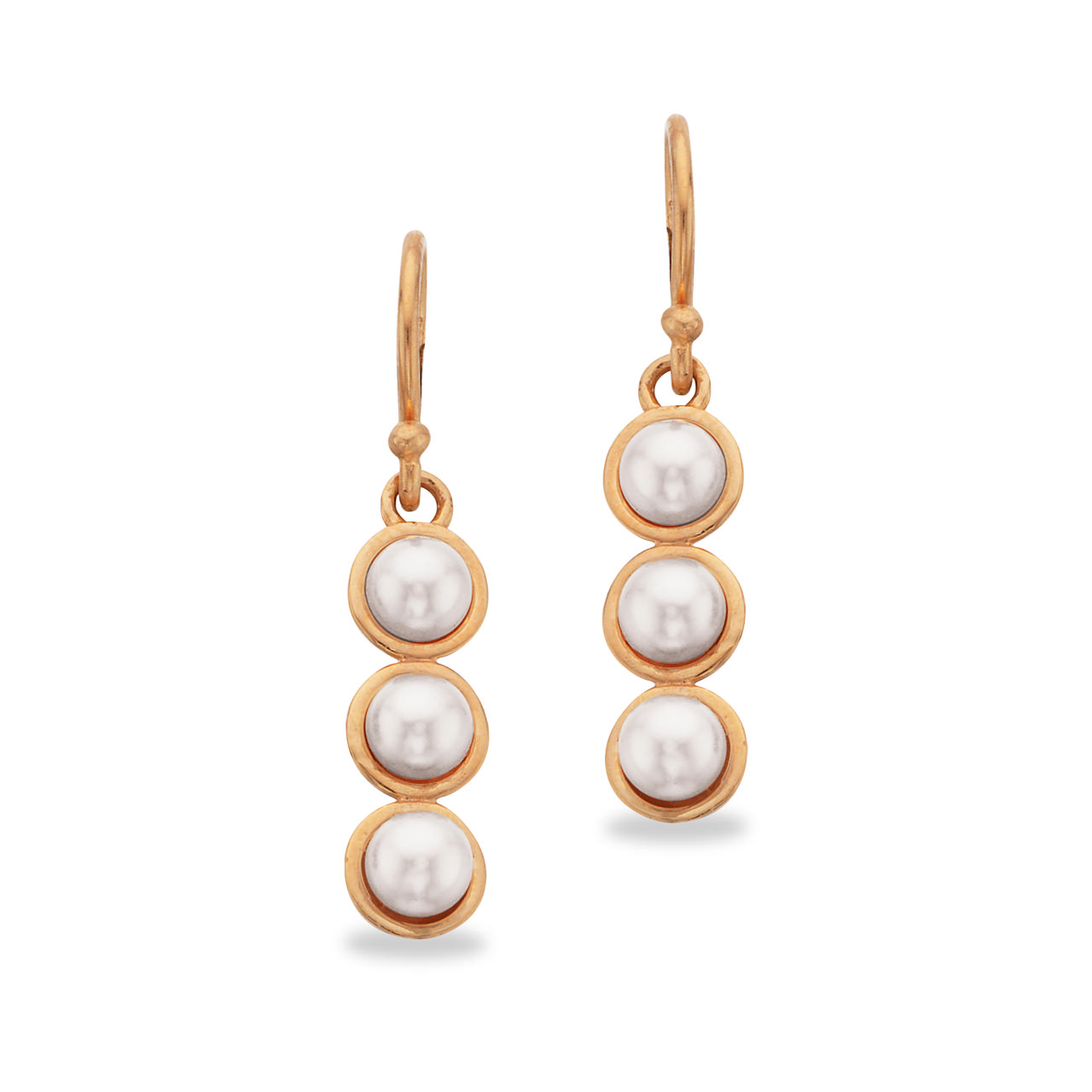Earhanger pearl 925 goldplated