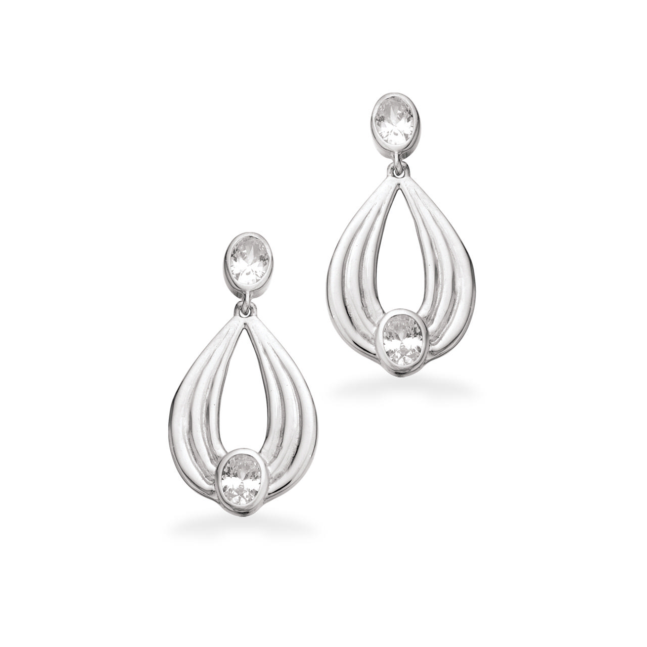 Earsticks zir. 925 platinium