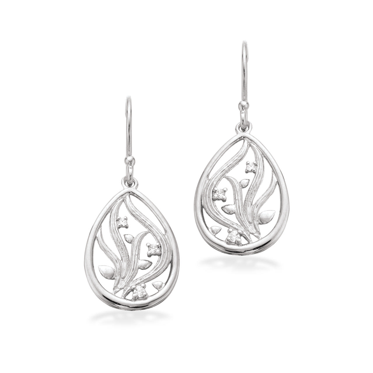 Earhanger zir. 925 platinium