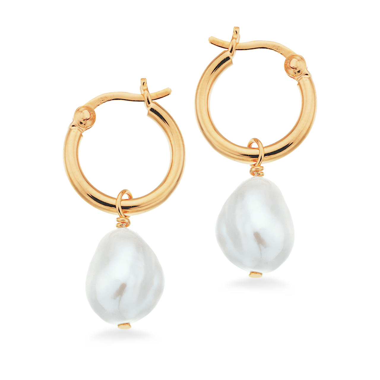 Hoop baroque fwp. 925 goldplated
