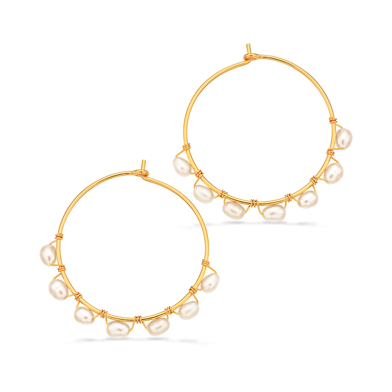 Hoop baroque fwp. 925 goldplated