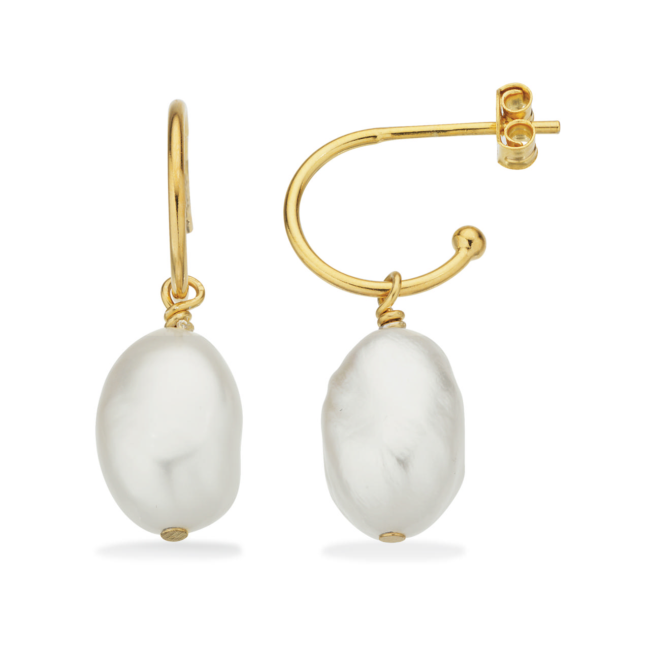 Hoop fwp. 925 goldplated
