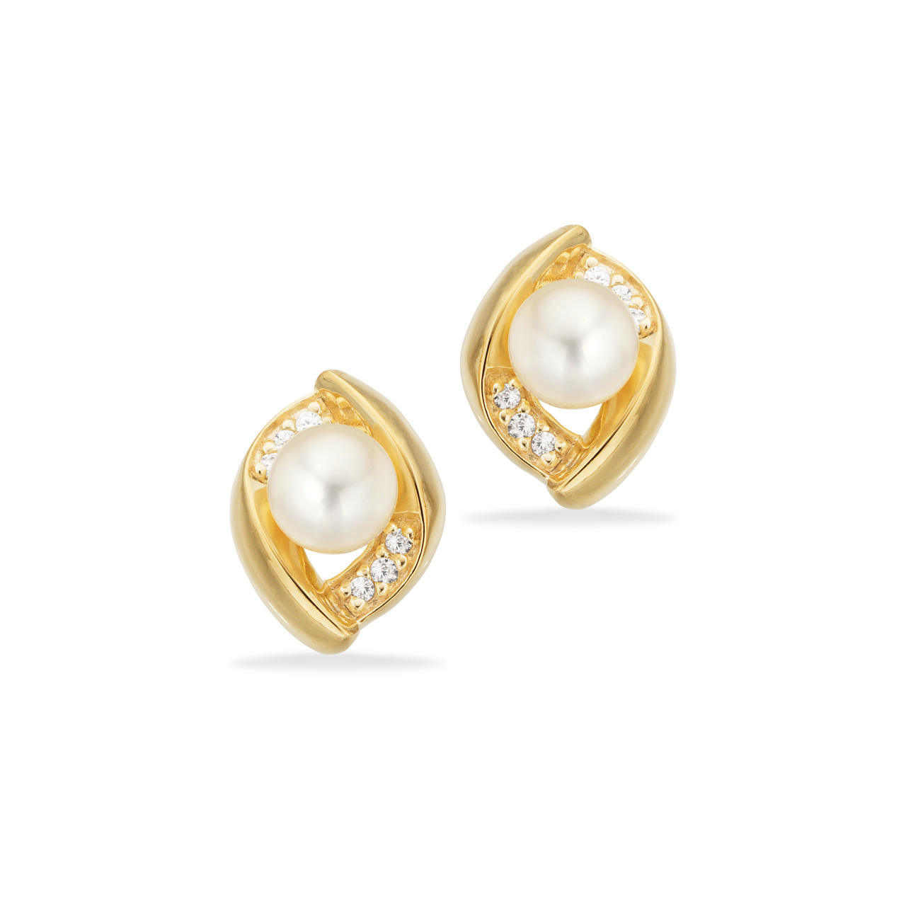 Earsticks fwp./zir. 925 goldplated