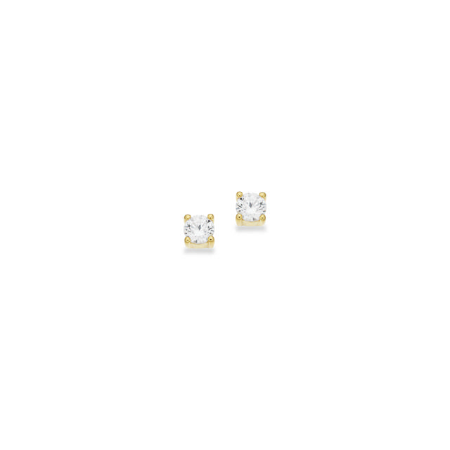Øreringe 4 grabber 3,0 mm cubic zir. sølv fg.
