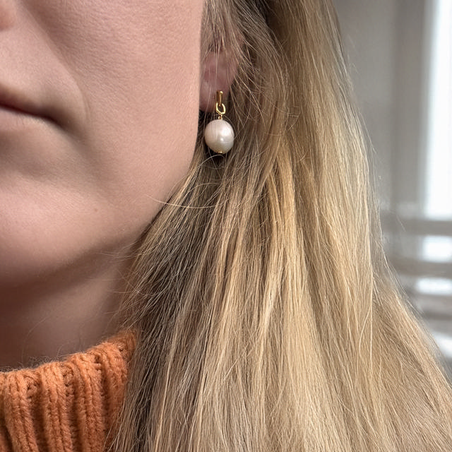 Ørehængere fkp. sølv fg.