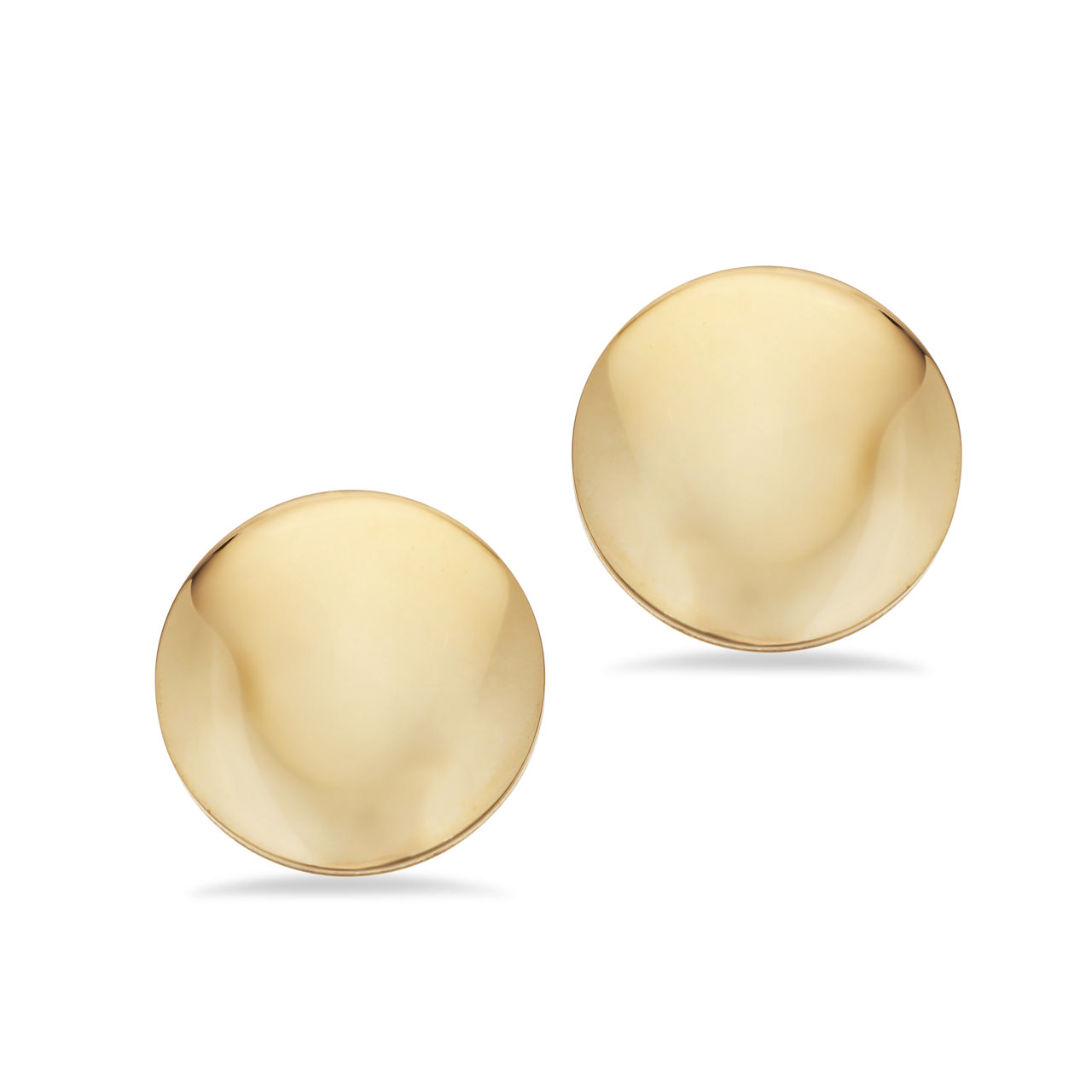 *Øreringe polet sølv fg.