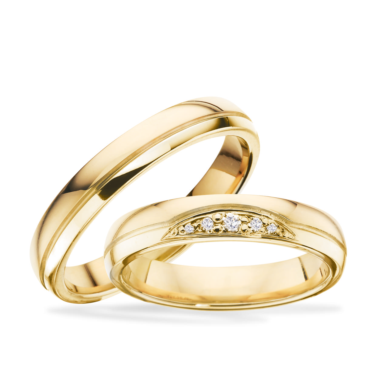 Hjerteringe 0,05 G-TW/SI 14 kt. rødguld