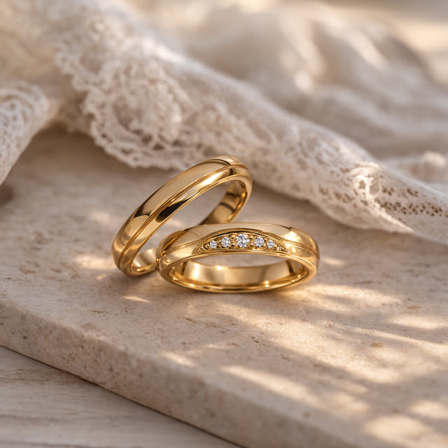 Hjerteringe 0,05 G-TW/SI 14 kt. rødguld