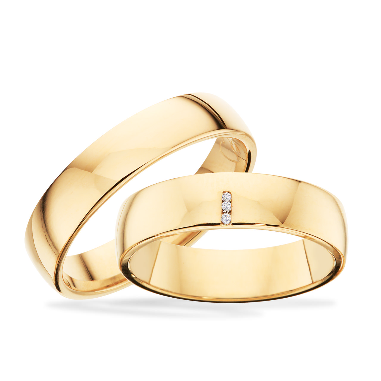 Hjerteringe 0,015 G-TW/SI 14 kt.