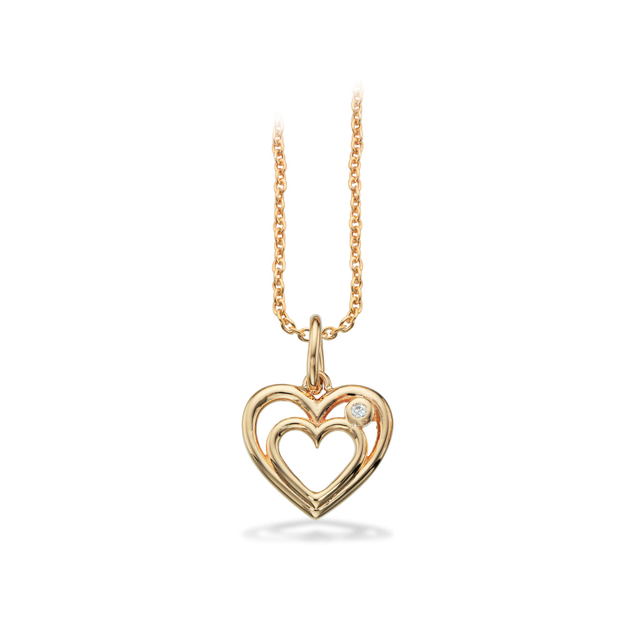 Pendant heart zir. 333 yell.