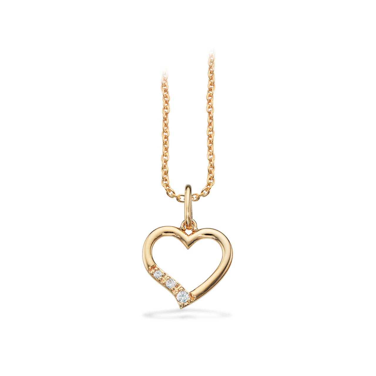 Pendant heart zir. 333 yell.