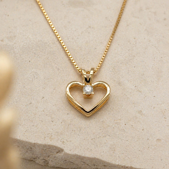 Kleopatra hjerte 0,15 H-W/SI 8 kt