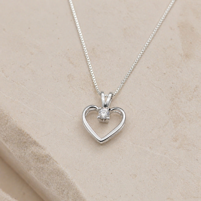 Kleopatra hjerte 0,20 H-W/SI 8 kt