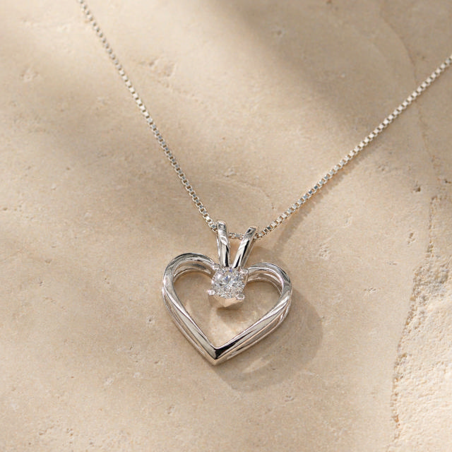 Kleopatra hjerte 0,25 H-W/SI 8 kt