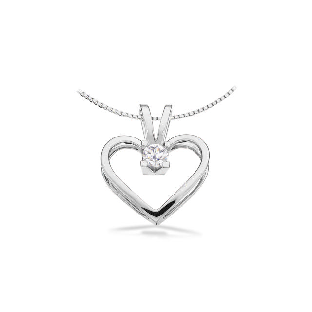 *Kleopatra hjerte 0,35 H-W/SI 14 kt