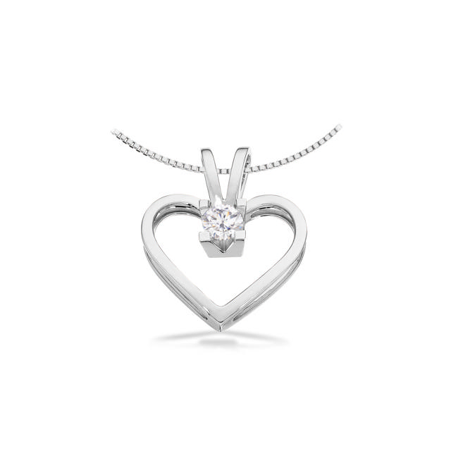 *Kleopatra hjerte 0,40 H-W/SI 14 kt