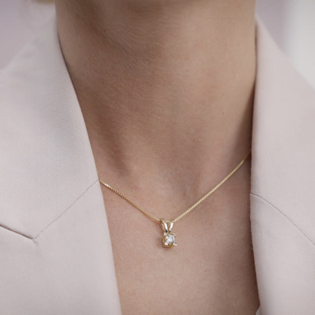 *Kleopatra vedh 0,25 H-W/SI 14 kt