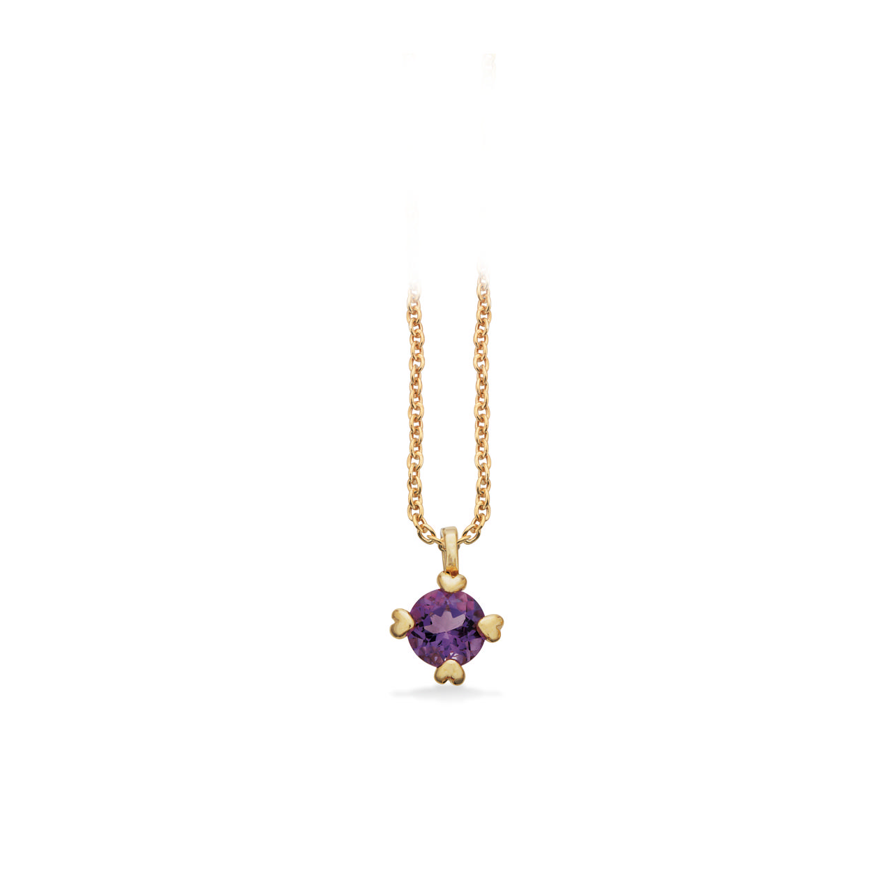 Pendant amethyst 585 yell.