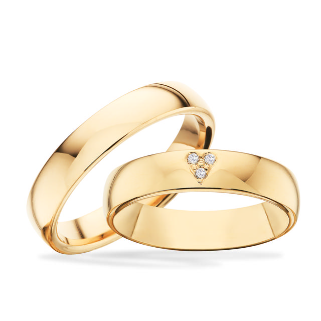 Hjerteringe 0,03 G-TW/SI 8 kt.