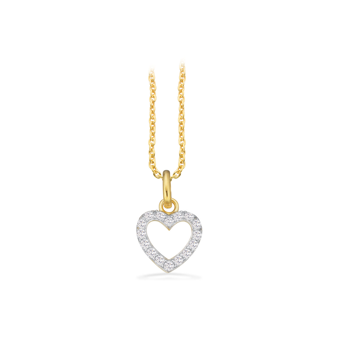 Pendant heart zir. 333 yell.