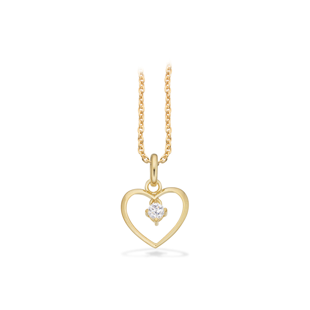 Pendant heart zir. 333 yell.